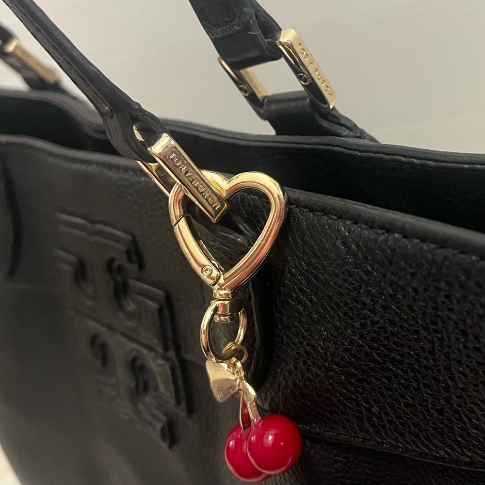 Tory Burch Black Leather Tote - Picture 7 of 12